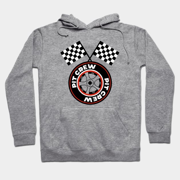 Pit Crew tire Hoodie by Codyaldy